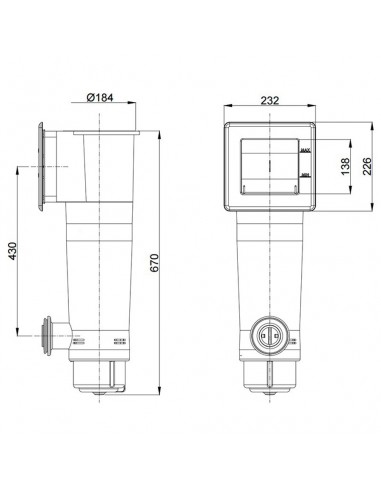 Filtro de cartucho GRE AR125 3.800 lh 70W