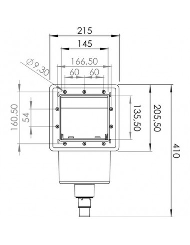 Medidas Skimmer y Válvula de Retorno GRE AR100
