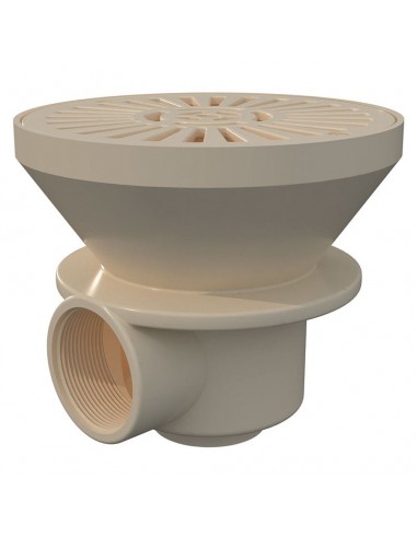 Sumidero D180 PH Salida Lateral 2" AstralPool color beige