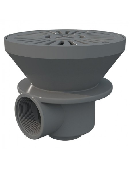 Sumidero D180 PH Salida Lateral 2" AstralPool color gris