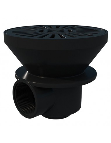Sumidero D180 PH Salida Lateral 2" AstralPool color negro