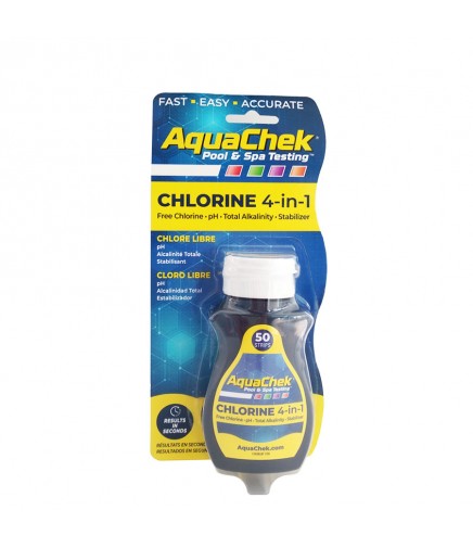 Tiras reactivas Chlorine 4 in 1 AquaChek
