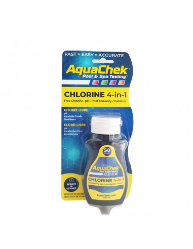 Tiras reactivas Chlorine 4 in 1 AquaChek