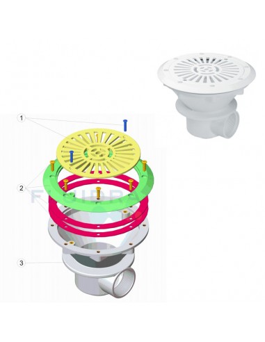 Reja sumidero 2" Astralpool 4402021102