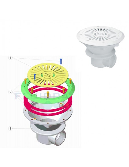 Reja sumidero 2" Astralpool 4402021102