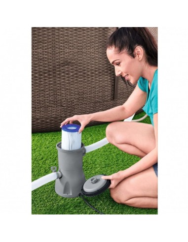 Depuradora de Cartucho para Piscina con Filtro 3028 l/h BESTWAY 58386