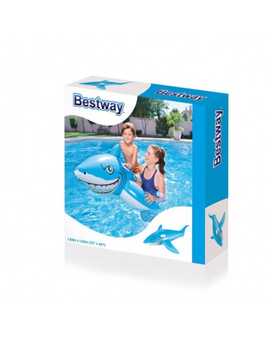 Colchoneta Hinchable con forma de Tiburon 185x112cm BESTWAY 41032