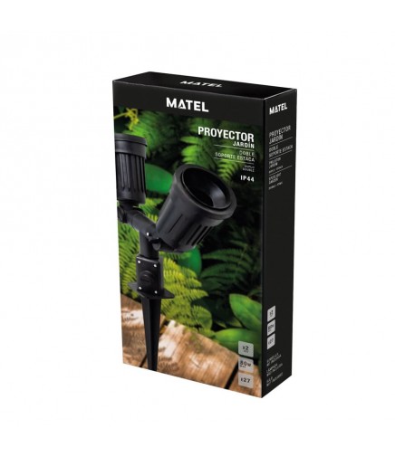 Proyector de Estaca Doble para Jardín MATEL E27  8425160254100 2