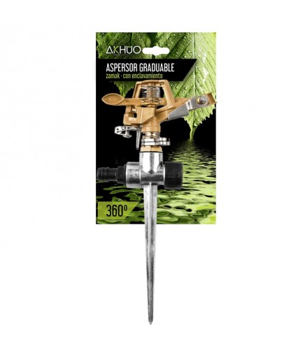 Aspersor de Riego ZAMAK 0-360º Enclavamiento 2