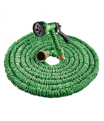 Manguera de Riego Extensible 7 Metros con Conectores en Latón