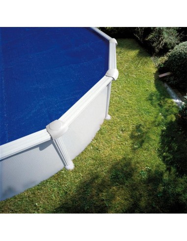Cubierta para piscina acero redonda Ø245 cm GRE