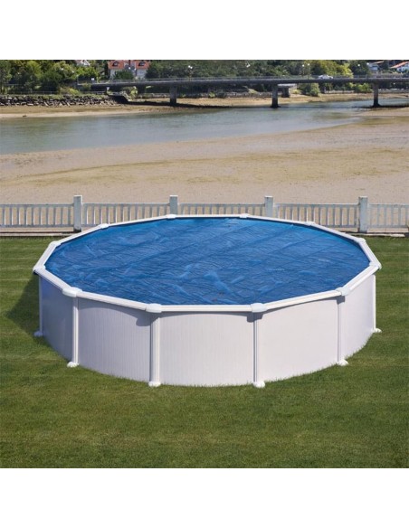 Cubierta para piscina acero redonda Ø245 cm GRE