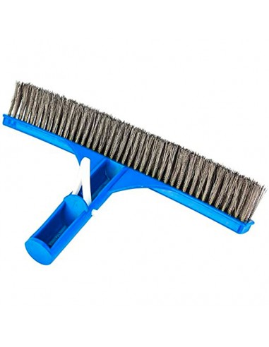Cepillo Corto con Púas Inoxidables para la Limpieza de Piscinas
