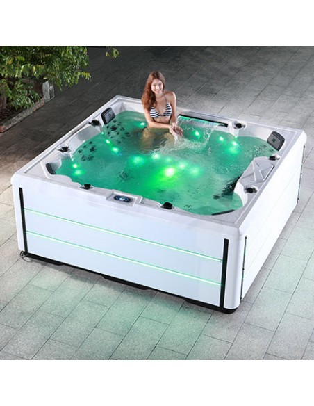 Spa con hidromasaje, leds, cromoterapia,fabricado en pvc