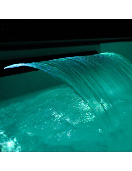 Spa con hidroterapia, luces led, fabricado en pvc modelo Rossa