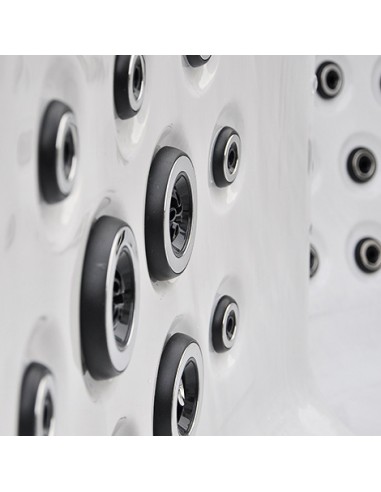 Spa con hidroterapia, luces led, fabricado en pvc modelo Rossa