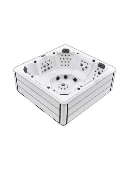 Spa con hidroterapia, luces led, fabricado en pvc modelo Rossa