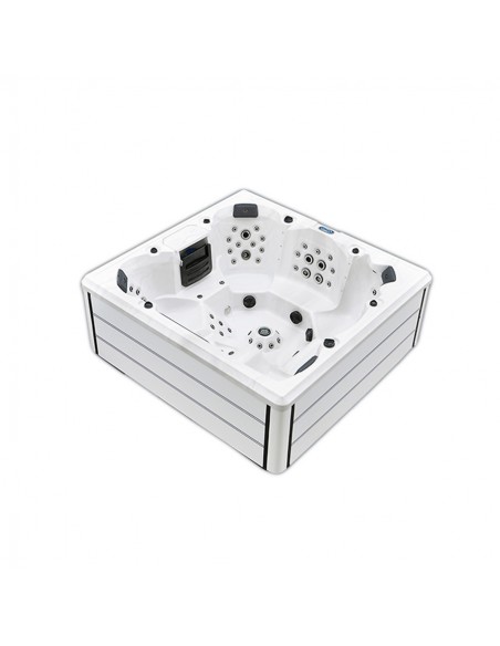 Spa con hidroterapia, luces led, fabricado en pvc modelo Rossa