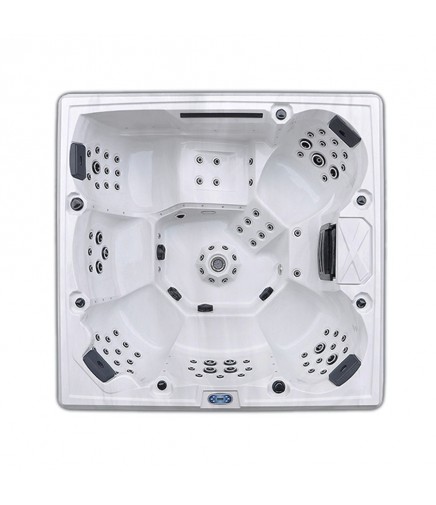 Spa con hidroterapia, luces led, fabricado en pvc modelo Rossa 2