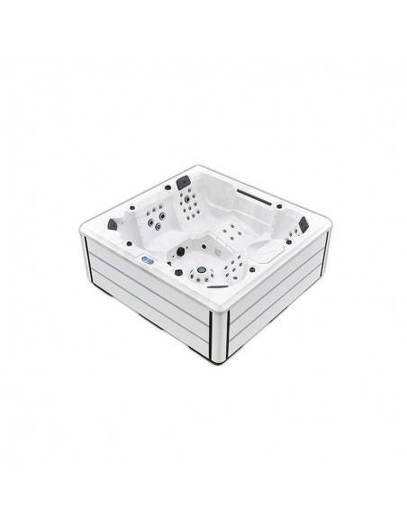 Spa con hidroterapia, luces led, fabricado en pvc modelo Rossa