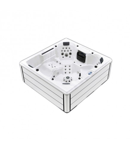 Spa con hidroterapia, luces led, fabricado en pvc modelo Rossa