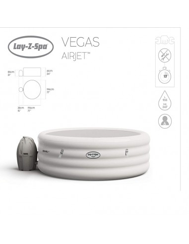 Spa hinchable Lay Z Spa Vegas