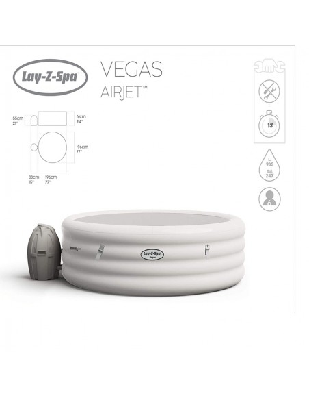 Spa hinchable Lay Z Spa Vegas