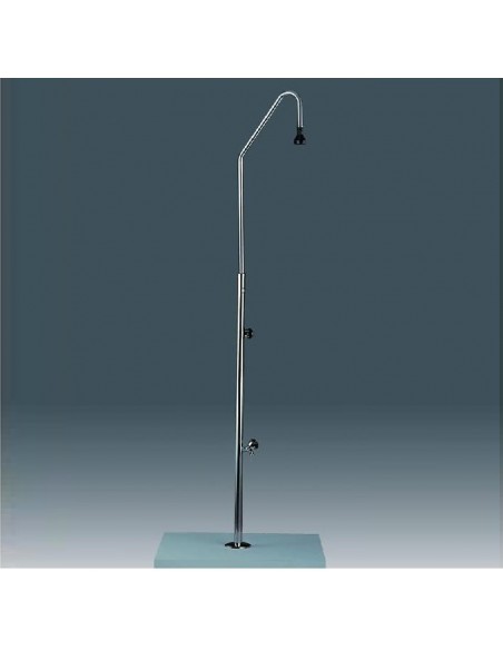 Ducha de acero inoxidable con lavapiés para Piscinas 00092